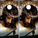 Jesus Christian Cross Cornhole Wrap