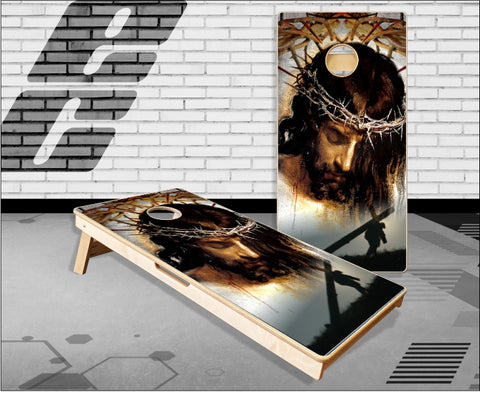 Jesus Christian Cross Cornhole Boards