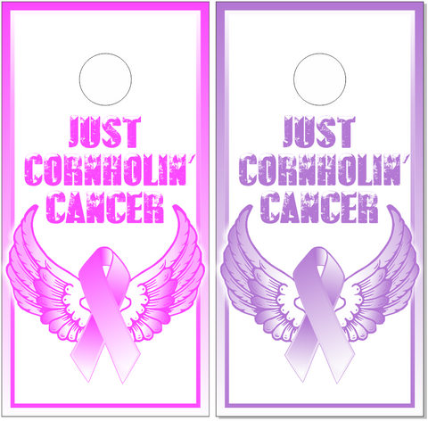 Just Cornholin Cancer UV Direct Print Cornhole Tops