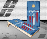 Just The Tip Bullet Flag Cornhole Boards