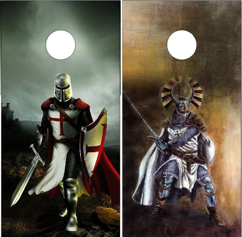 Knights Templar Teutonic UV Direct Print Cornhole Tops