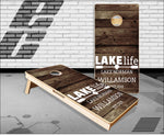 Lake Life Old Wood Cornhole Boards