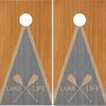 Lake Life Paddles UV Direct Print Cornhole Tops
