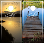 Lake Life UV Direct Print Cornhole Tops