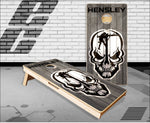 Lineman Skull Cornhole Boards