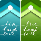 Live Laugh Love UV Direct Print Cornhole Tops