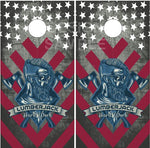 Lumberjack Flag UV Direct Print Cornhole Tops