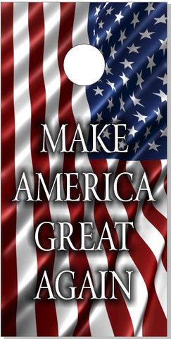 Make American Great Flag UV Direct Print Cornhole Tops