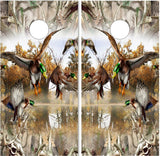 Mallard Duck  Buck Camo UV Direct Print Cornhole Tops