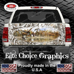 Mallards Obliteration Buck Snow Camo Tailgate Wrap