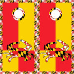 Maryland Flag Crab 2 Cornhole Wrap
