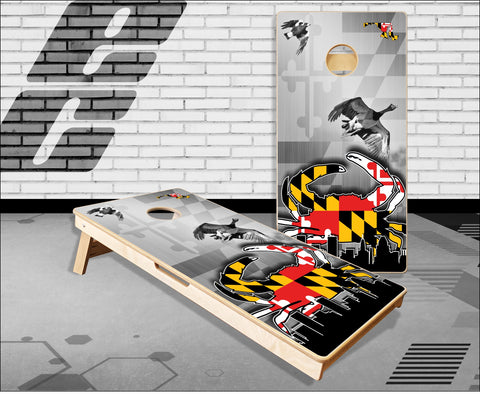 Maryland crab wood goose Cornhole Boards