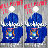 Michigan Wood UV Direct Print Cornhole Tops