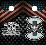 Military Custom UV Direct Print Cornhole Tops