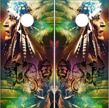 Native American Star Scape UV Direct Print Cornhole Tops