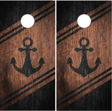 Nautical Anchor Wood UV Direct Print Cornhole Tops