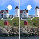 Nubble Light house UV Direct Print Cornhole Tops