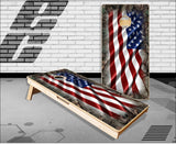 Oak Tree Camo Flag Cornhole Boards