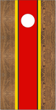 Oak wood with stripes Cornhole Wrap