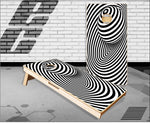 Optical Illusion Drop Cornhole Boards