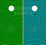 Optical Illusion Orb UV Direct Print Cornhole Tops