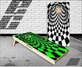 Optical Illusion Tunnel Cornhole Boards