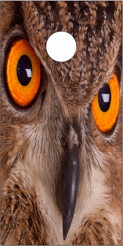 Owl eyes Cornhole Wrap