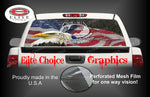 POW 911 Tribute Flag Patriotic Rear Window Wrap