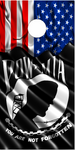 POW MIA American Flag Cornhole Wrap