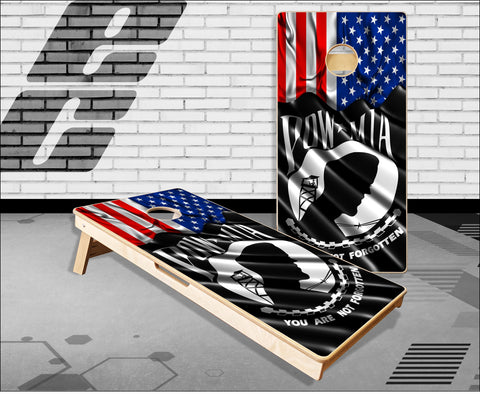 POW MIA American Flag Cornhole Boards