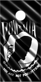 POW MIA Wavy Flag UV Direct Print Cornhole Tops