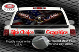 Patriotic American Flag Eagle Rear Window Wrap