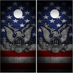 Patriotic Eagle Seal Flag 1776 UV Direct Print Cornhole Tops