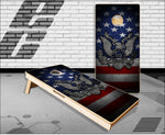 Patriotic Eagle Seal Flag 1776 Cornhole Boards