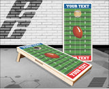 Personalized Football Field Cornhole Boards