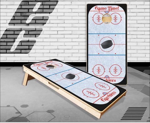 Personalized Hockey Rink Cornhole Boards