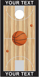 Personalized basketball Court Cornhole Wrap