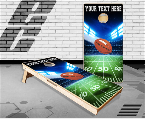 Personalized football Cornhole Boards