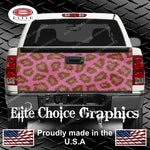 Pink Leopard Print Tailgate Wrap