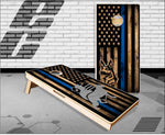 Police K9 Thin Blue Line Cornhole Boards