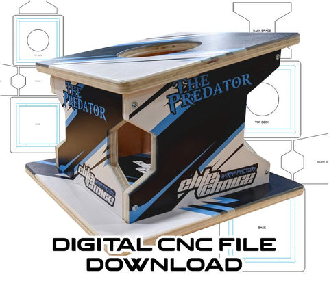 Predator Airmail Box- CNC Instant DIGITAL DOWNLOAD FILE - W/ FREE Wrap Template!