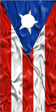 Puerto Rican Flag Wavy UV Direct Print Cornhole Tops