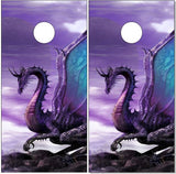 Purple Dragon Cornhole Wrap