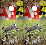 Rabbit Hunting UV Direct Print Cornhole Tops