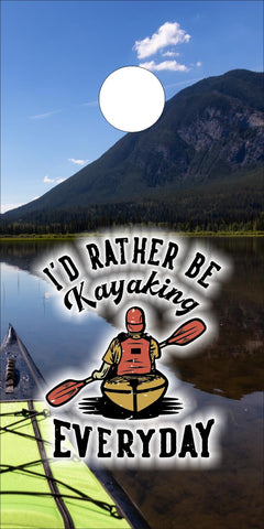 Rather Be Kayaking Mountains Cornhole Wrap