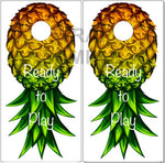 Ready To PLay Pineapple UV Direct Print Cornhole Tops