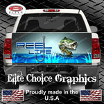 Reel Life Bass Fish Tailgate Wrap