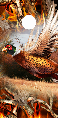 Ringneck Pheasant Ob Buck Blaze Cornhole Wrap