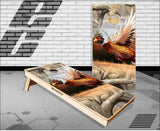 Ringneck Pheasant Obliteration Camo Cornhole Boards