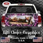 Ringneck Pheasant Obliteration Pink Camo Tailgate Wrap